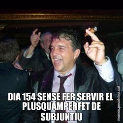 DIA 154 SENSE FER SERVIR EL  PLUSQUAMPERFET DE SUBJUNTIU