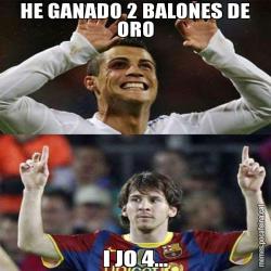 HE GANADO 2 BALONES DE ORO I JO 4...