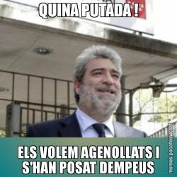 QUINA PUTADA ! ELS VOLEM AGENOLLATS I S'HAN POSAT DEMPEUS