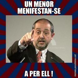 UN MENOR MENIFESTAN-SE A PER ELL !
