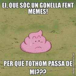 EI, QUE SÓC UN GONELLA FENT MEMES! PER QUÈ TOTHOM PASSA DE MI???