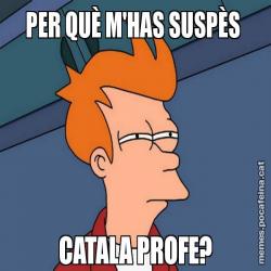 PER QUÈ M'HAS SUSPÈS  CATALA PROFE?
