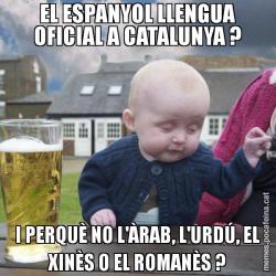 EL ESPANYOL LLENGUA OFICIAL A CATALUNYA ? I PERQUÈ NO L'ÀRAB, L'URDÚ, EL XINÈS O EL ROMANÈS ?