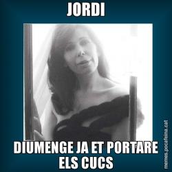 JORDI DIUMENGE JA ET PORTARE ELS CUCS