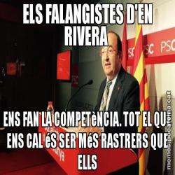 ELS FALANGISTES D'EN RIVERA  ENS FAN LA COMPETèNCIA. TOT EL QUE ENS CAL éS SER MéS RASTRERS QUE ELLS
