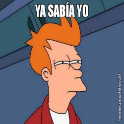 YA SABÍA YO