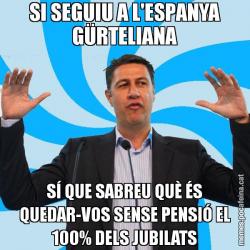 SI SEGUIU A L'ESPANYA GÜRTELIANA SÍ QUE SABREU QUÈ ÉS QUEDAR-VOS SENSE PENSIÓ EL 100% DELS JUBILATS