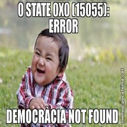 0 STATE 0X0 (15055): ERROR DEMOCRÀCIA NOT FOUND