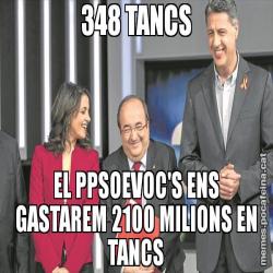 348 TANCS EL PPSOEVOC'S ENS GASTAREM 2100 MILIONS EN TANCS