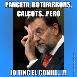 PANCETA, BOTIFARRONS, CALÇOTS...PERÒ JO TINC EL CONILL....!!