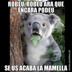 ROBEU, ROBEU ARA QUE ENCARA PODEU SE US ACABA LA MAMELLA