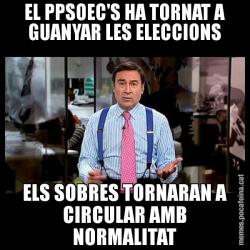 EL PPSOEC'S HA TORNAT A GUANYAR LES ELECCIONS ELS SOBRES TORNARAN A CIRCULAR AMB NORMALITAT