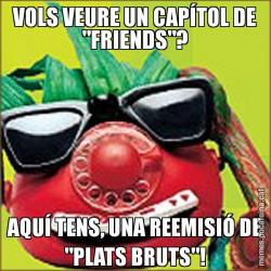 VOLS VEURE UN CAPÍTOL DE "FRIENDS"? AQUÍ TENS, UNA REEMISIÓ DE "PLATS BRUTS"!