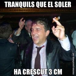 TRANQUILS QUE EL SOLER HA CRESCUT 3 CM