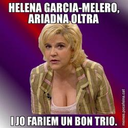 HELENA GARCIA-MELERO, ARIADNA OLTRA I JO FARIEM UN BON TRIO.
