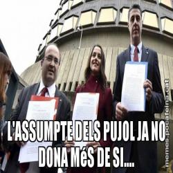 L'ASSUMPTE DELS PUJOL JA NO DONA MéS DE SI....