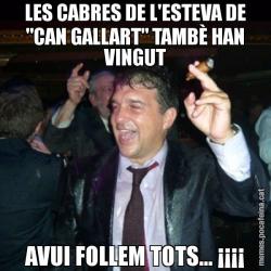 LES CABRES DE L'ESTEVA DE "CAN GALLART" TAMBÈ HAN VINGUT AVUI FOLLEM TOTS... ¡¡¡¡