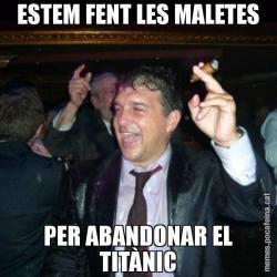ESTEM FENT LES MALETES PER ABANDONAR EL TITÀNIC