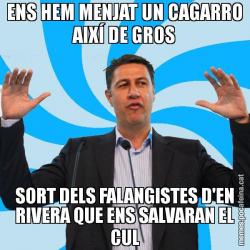 ENS HEM MENJAT UN CAGARRO AIXÍ DE GROS SORT DELS FALANGISTES D'EN RIVERA QUE ENS SALVARAN EL CUL