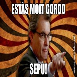 ESTÀS MOLT GORDO SEPU!