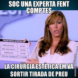 SOC UNA EXPERTA FENT COMPTES LA CIRURGIA ESTÈTICA EM VA SORTIR TIRADA DE PREU