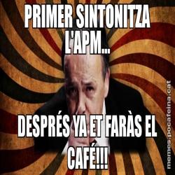PRIMER SINTONITZA L'APM... DESPRÉS YA ET FARÀS EL CAFÉ!!!