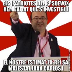 ELS  PATRIOTES DEL PPSOEVOX HEM EVITAT QUE S'INVESTIGUI EL NOSTRE ESTIMAT EX-REI SA MAJESTAT JUAN CARLOS I