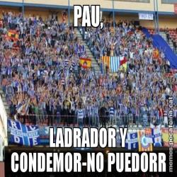 PAU, LADRADOR Y CONDEMOR-NO PUEDORR