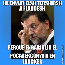 HE ENVIAT ELSH TERSHIOSH A FLANDESH PERQUÈ ENGARJOLIN EL POCAVERGONYA D'EN JUNCKER