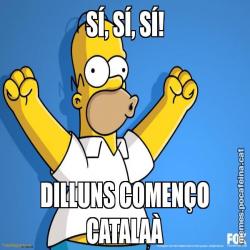 SÍ, SÍ, SÍ! DILLUNS COMENÇO CATALAÀ
