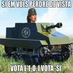 SI EM VOLS PERDRE DE VISTA VOTA L'1-O, I VOTA 'SÍ'