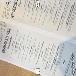 A B