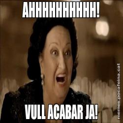AHHHHHHHHHH! VULL ACABAR JA!