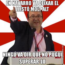 EN NAVARRO VA DEIXAR EL LLISTÓ MOLT ALT NINGÚ VA DIR QUE NO PUGUI SUPERAR-LO