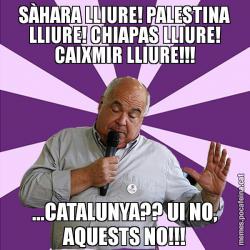 SÀHARA LLIURE! PALESTINA LLIURE! CHIAPAS LLIURE! CAIXMIR LLIURE!!! ...CATALUNYA?? UI NO, AQUESTS NO!!!