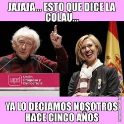 JAJAJA... ESTO QUE DICE LA COLAU... YA LO DECIAMOS NOSOTROS HACE CINCO AÑOS