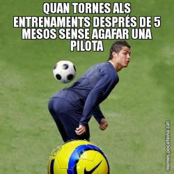 QUAN TORNES ALS ENTRENAMENTS DESPRÉS DE 5 MESOS SENSE AGAFAR UNA PILOTA