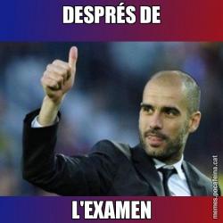 DESPRÉS DE L'EXAMEN