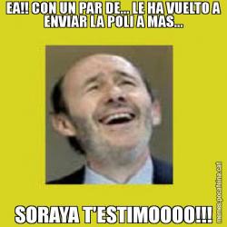 EA!! CON UN PAR DE... LE HA VUELTO A ENVIAR LA POLI A MAS... SORAYA T'ESTIMOOOO!!!