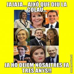 JAJAJA... AIXÒ QUE DIU LA COLAU... JA HO DEIEM NOSALTRES FA TRES ANYS!!