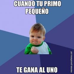 CUANDO TU PRIMO PEQUEÑO TE GANA AL UNO