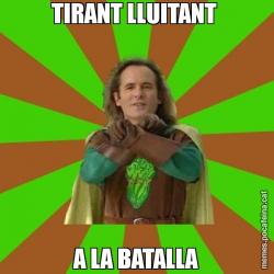TIRANT LLUITANT  A LA BATALLA