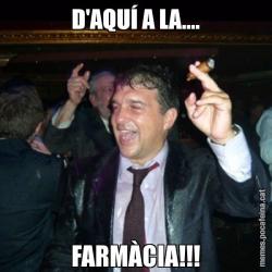 D'AQUÍ A LA.... FARMÀCIA!!!