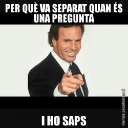 PER QUÈ VA SEPARAT QUAN ÉS UNA PREGUNTA I HO SAPS