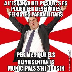 A L'ESPANYA DEL PPSOEC'S ES PODEN FER DESFILADES FEIXISTES PARAMILITARS PER MéS QUE ELS REPRESENTANTS MUNICIPALS S'HI OPOSIN