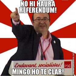 NO HI HAURA REFERENDUM! MINGO HO TE CLAR!