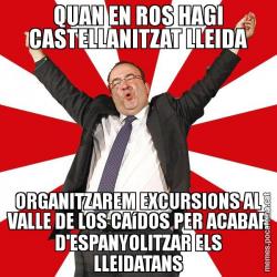 QUAN EN ROS HAGI CASTELLANITZAT LLEIDA ORGANITZAREM EXCURSIONS AL VALLE DE LOS CAíDOS PER ACABAR D'ESPANYOLITZAR ELS LLEIDATANS