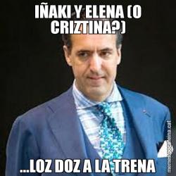 IÑAKI Y ELENA (O CRIZTINA?) ...LOZ DOZ A LA TRENA