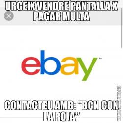 URGEIX VENDRE PANTALLA X PAGAR MULTA CONTACTEU AMB: "BCN CON LA ROJA"