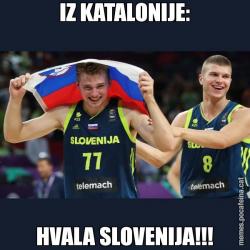 IZ KATALONIJE: HVALA SLOVENIJA!!!
